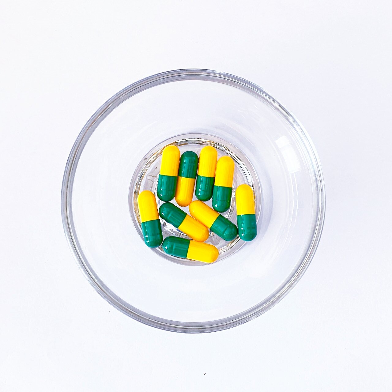 Size 00 Green/Chrome yellow(1) Gelatin Empty Hard Capsule