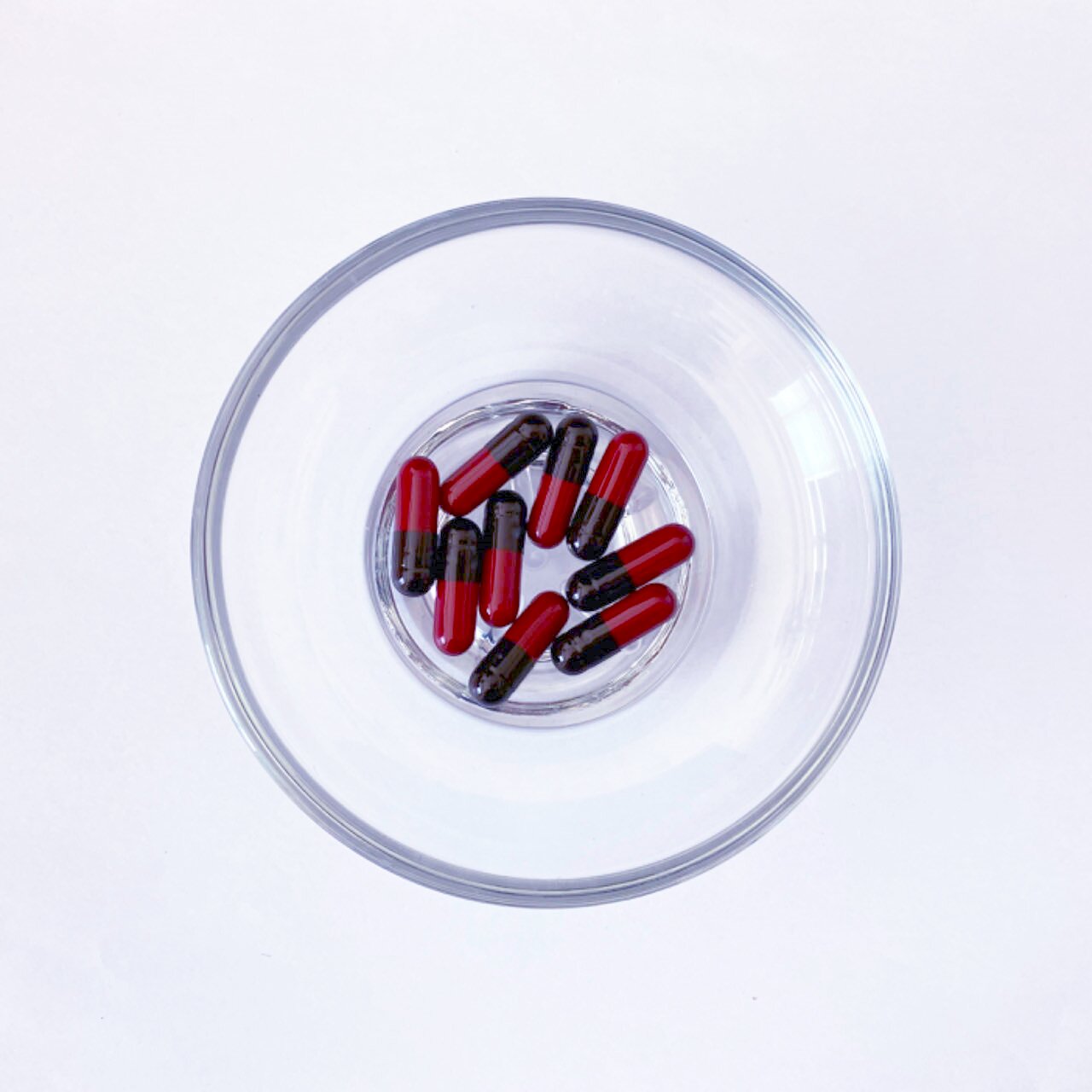 Size 0 Black/Dark red Gelatin Empty Hard Capsule