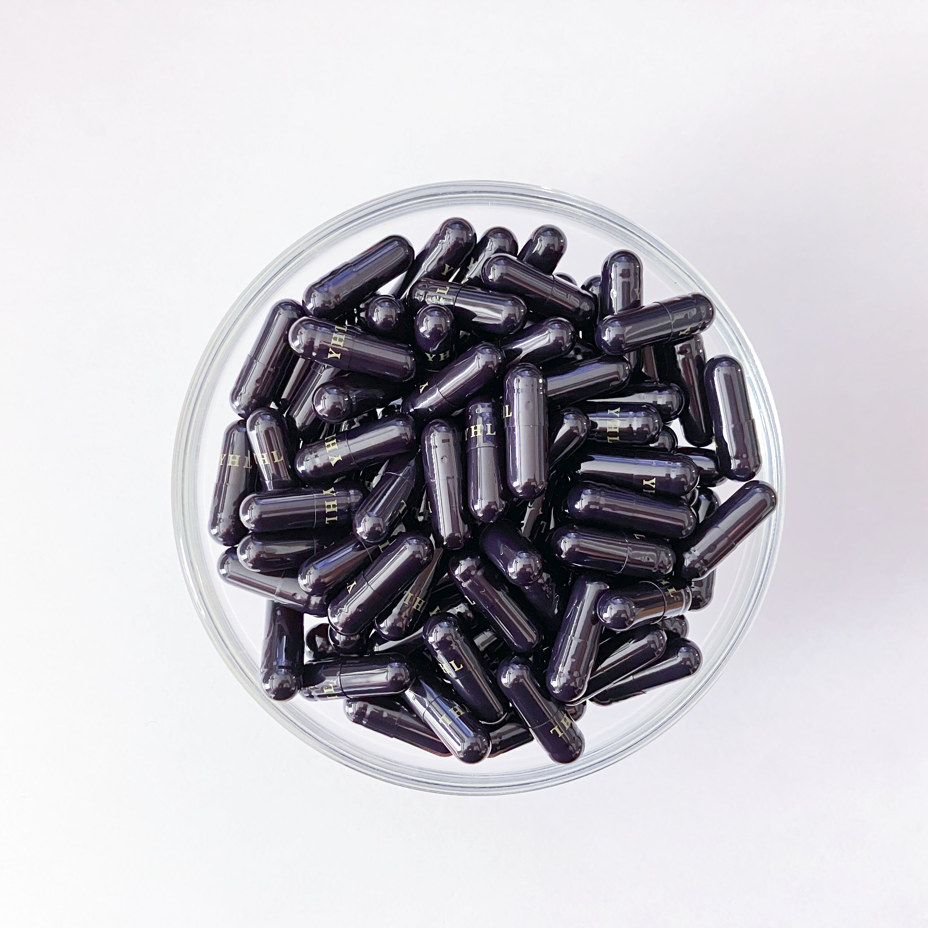 Size 0 Black Gelatin Empty Hard Capsule