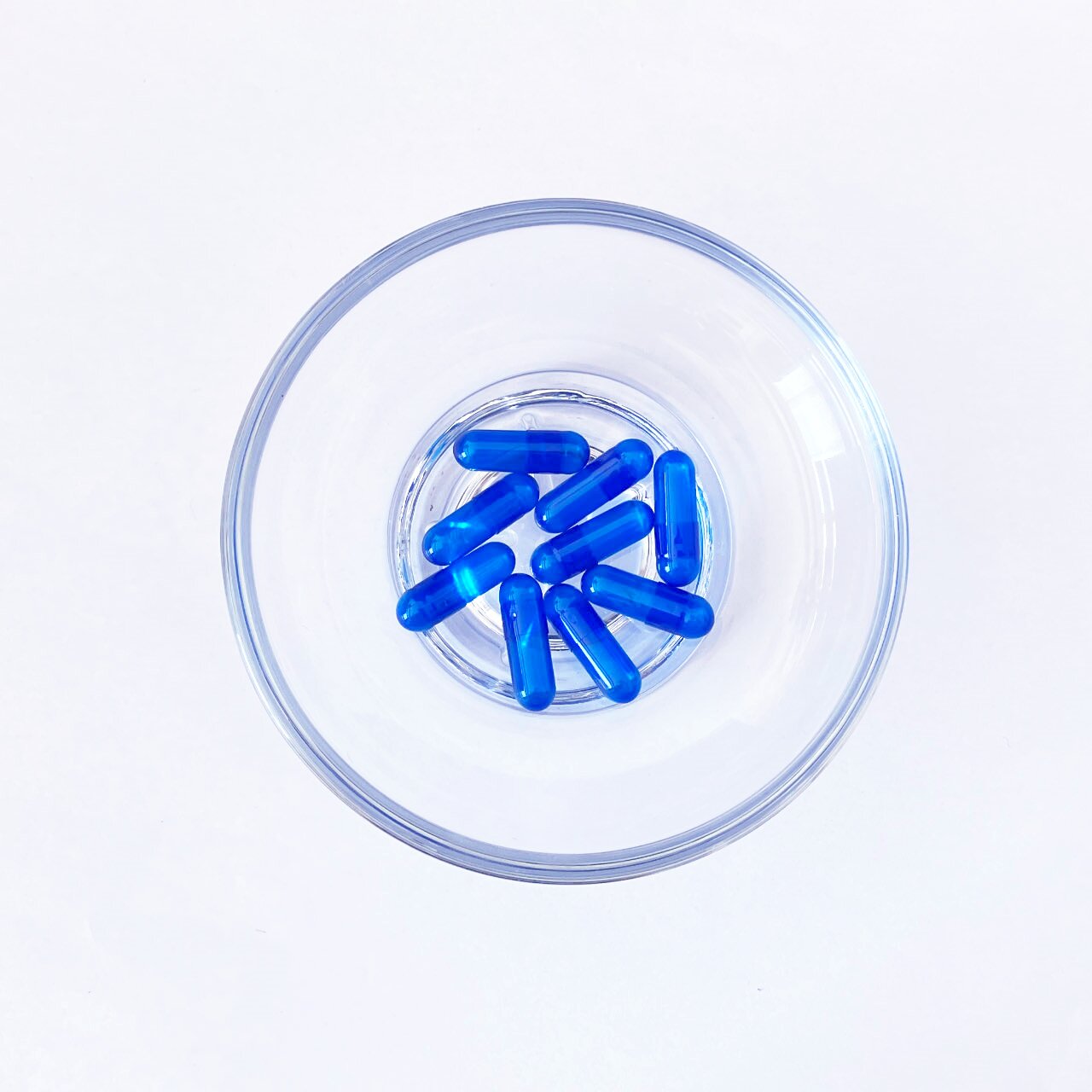 Size 0 Dark blue transparent Gelatin Empty Hard Capsule