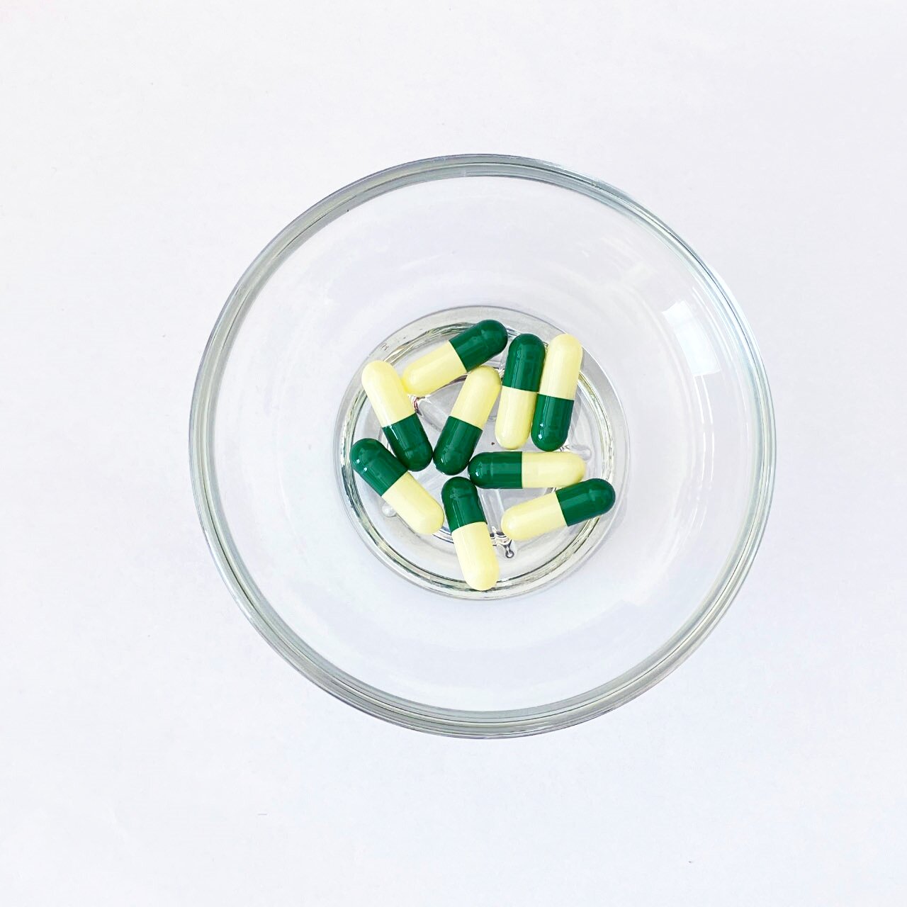 Size 0 Green/Cream Gelatin Empty Hard Capsule