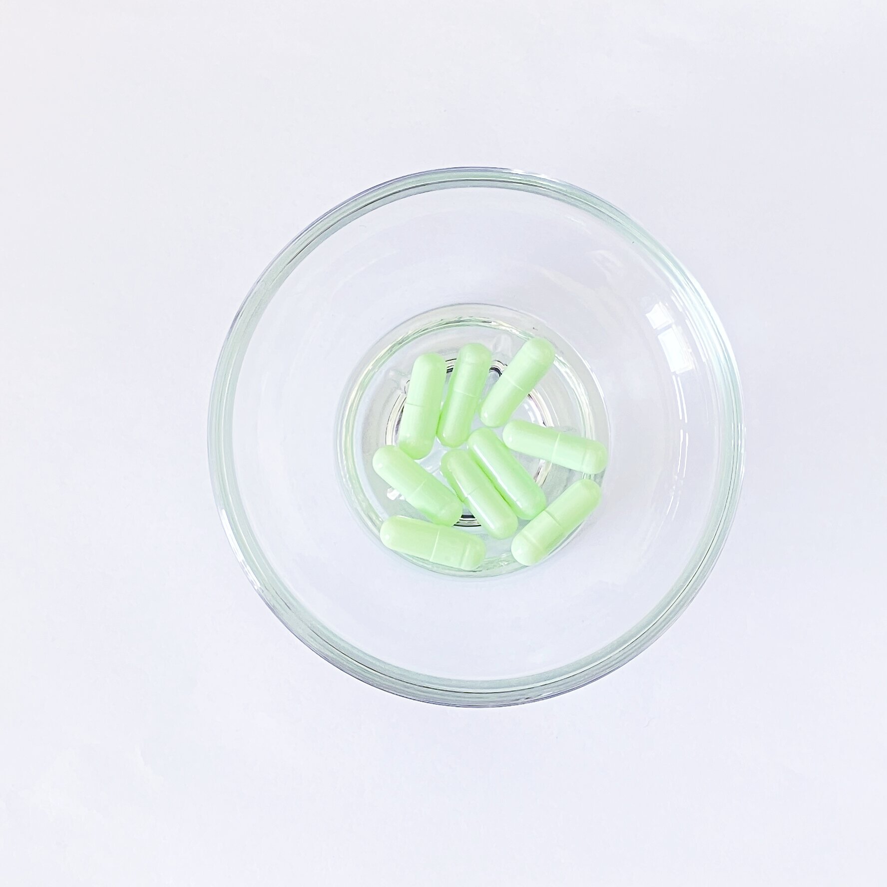 Size 0 Light green Gelatin Empty Hard Capsule