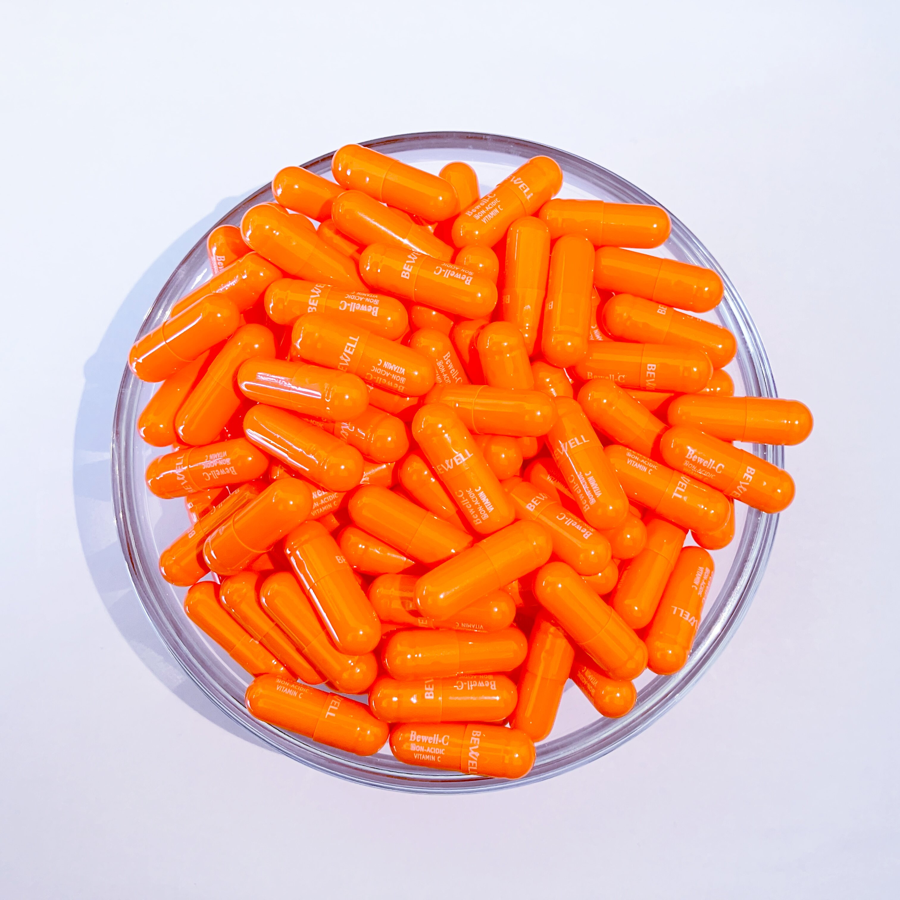 Size 0 Orange Gelatin Empty Hard Capsule