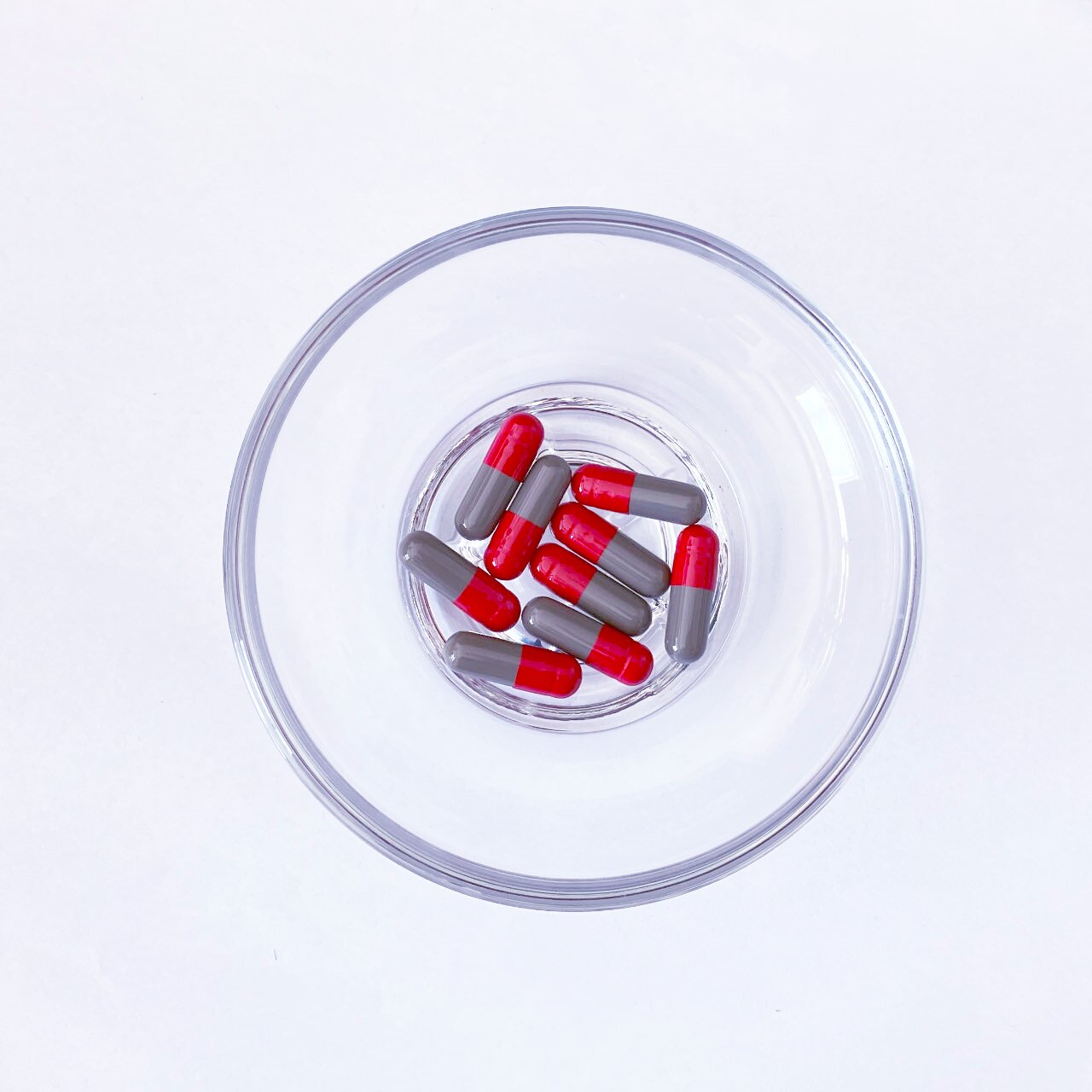 Size 0 Red/Dark gray Gelatin Empty Hard Capsule