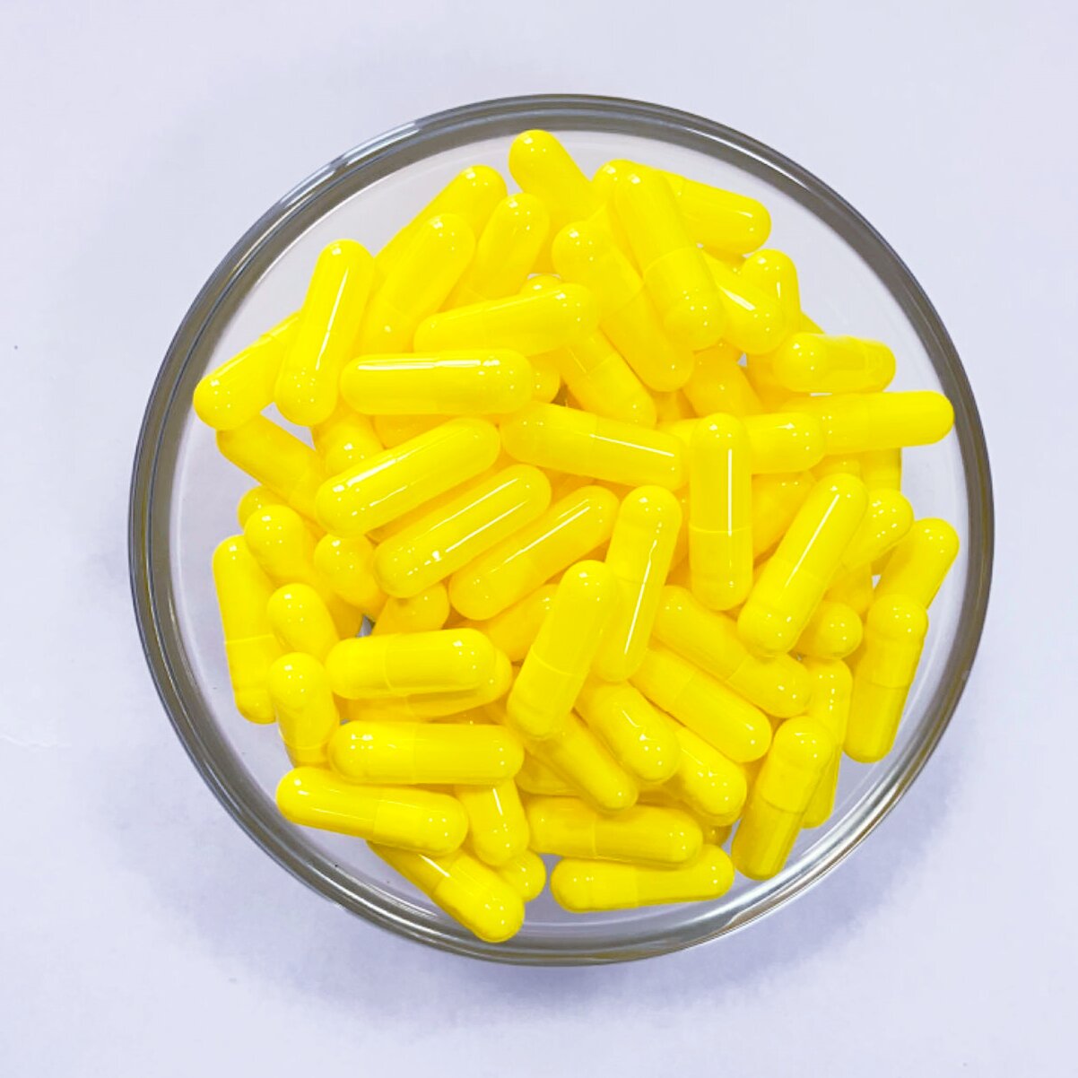 Size 0 Yellow Gelatin Empty Hard Capsule